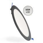 Panel LED Circular Negro 20W CCT