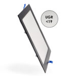 Panel LED Cuadrado Negro 20W CCT