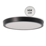 Panel de Superficie Negro Circular 25W CCT