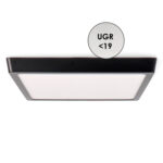 Panel de Superficie Negro Cuadrado 25W CCT