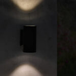 Aplique de pared LED Tube Black 2X3W IP54 - Imagen 3