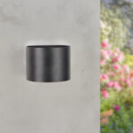 Aplique de Pared LED Black Round 12W IP54