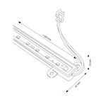 Barra Led 220V AC para Estanterías 12W - Imagen 2