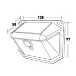 Aplique LED Solar Venus con Sensor Movimiento - Pack 4 - DSC - Imagen 2