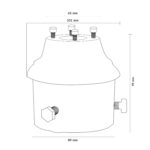 Soporte Fijación Luminaria LED Villa a Columna - Imagen 2