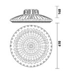 Campana UFO LED Inspire 200W - DSC - Imagen 2