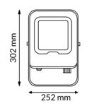 Foco Proyector Led Napoli Plus White 150W CCT - Imagen 2
