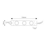 Cadena de 20 Módulos de 3 LED SMD Sanan 220V AC 3W - Imagen 2