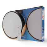 Plafon LED Black Wood Round 24W - Imagen 3