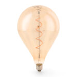 Bombilla LED Filamento Espiral E27 A160 4W Ámbar