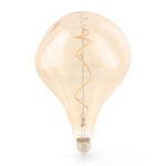 Bombilla LED Filamento Espiral E27 A165 4W Ámbar