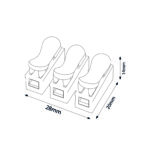 Regleta con clip 3 polos conexión rápida - Imagen 2