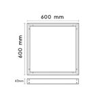 Kit de superficie de Panel 60X60 Blanco 65 mm - Imagen 2