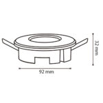 Detector de movimiento PIR Unsitch 360º Empotrable/Superficie - Imagen 2
