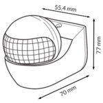 Detector de movimiento PIR 180º Superficie Blackhi - Imagen 2