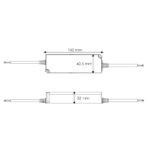 Fuente de alimentacion para tiras LED Mean Well 60W 24VDC IP67 LPV-60-24 - Imagen 2