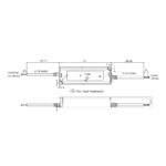 Fuente de alimentacion para tiras LED Mean Well 150W 24VDC IP67 LPV-150-24 - Imagen 2