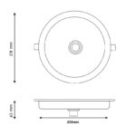 Panel LED Circular Serie Sensor Light 18W - Imagen 2