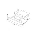 Pack 2 Tapones y 2 grapas para Perfil LM3732 - Imagen 2