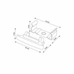 Pack 2 Tapones y 2 grapas para Perfil LM3705 - Imagen 2