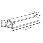Fuentes de alimentación para tiras LED Lifud 300W 24VDC LF-GHY300H24-YH - Imagen 2