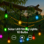 Guirnalda Led Solar de 10 bombillas 7,5M Exterior IP65 RGB - Imagen 3