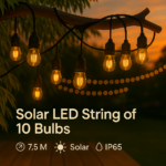 Guirnalda Led Solar de 10 bombillas 7,5M Exterior IP65 - Imagen 3