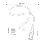 Cable adaptador crimpable para Tira LED 220VAC Como - Imagen 2