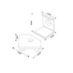 Pack 2 Tapones y 2 grapas para Perfil LM3728 - Imagen 2