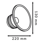 Foco downlight LED Cob Math 40W - Imagen 2