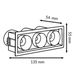 Foco LED Mini White Fix Square 15W CCT - Imagen 2