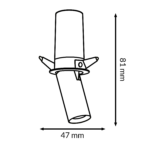 Foco LED orientable Mini White Tube Round 5W CCT - Imagen 2