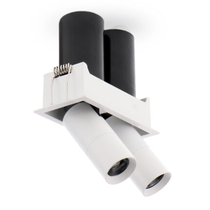 Foco LED orientable Mini White Tube Square 10W CCT