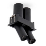 Foco LED orientable Mini Black Tube Square 10W CCT