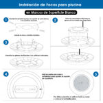 Marco de Superficie Blanco para bombilla PAR56 Serie Next para Piscina - Imagen 5