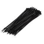 Bolsa 100 pcs bridas negras 100% nylon