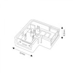 Conector L para Tira LED IP68 10MM out 8MM in 2PIN - Imagen 2