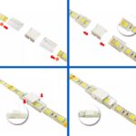 Conector L para Tira LED IP68 10MM out 8MM in 2PIN - Imagen 3