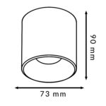 Aplique LED White Fix Tube 10W (UGR 17) CCT - Imagen 2
