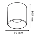 Aplique LED White Fix Tube 20W (UGR 17) CCT - Imagen 2