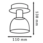 Lámpara de Techo Serie Galera 1 Focos E14 - Imagen 2