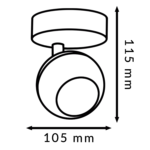 Lámpara de Techo Serie Orce 1 Focos GU10 - Imagen 2