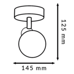 Lámpara de Techo Serie Moon 1 Focos G9 - Imagen 2