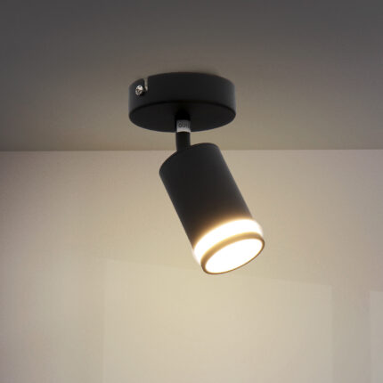 Lámpara de Techo Serie Black Álamos 1 Focos GU10