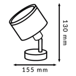 Lámpara de Techo Serie Vélez 1 Focos E14 - Imagen 2