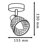 Lámpara de Techo Serie Úrcal 1 Focos E14 - Imagen 2