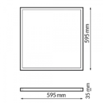 Panel LED Serie Aqua 60X60 cm 40W No Flicker IP65 - Imagen 2