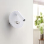Aplique de pared Led orientable White Round 10W