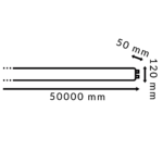 Cable Eléctrico Plano Manguera 2X1.5Mm² Para Guirnalda - 50 Metros - Imagen 2