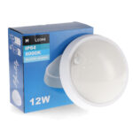 Aplique LED con Sensor Movimiento Sphere 12W PIR 360º IP54 - DSC - Imagen 4